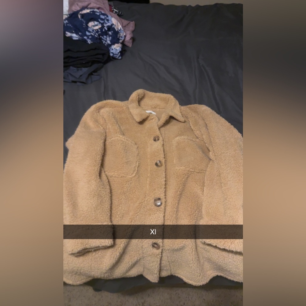 Maurices Cozy Tan Teddy Jacket